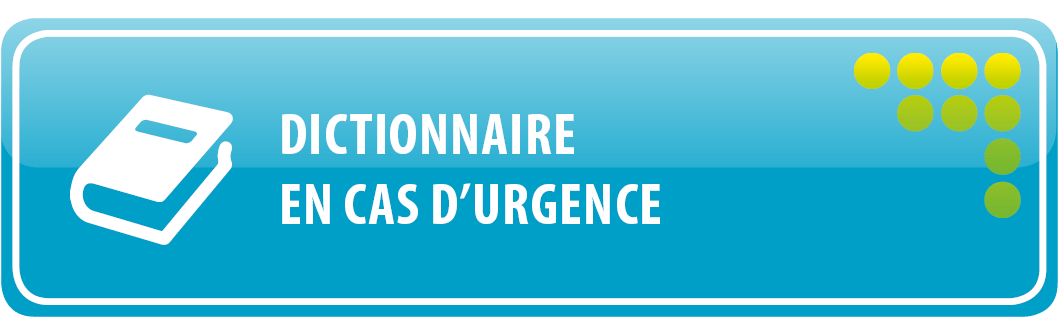 Dictionnaire en cas d'urgence